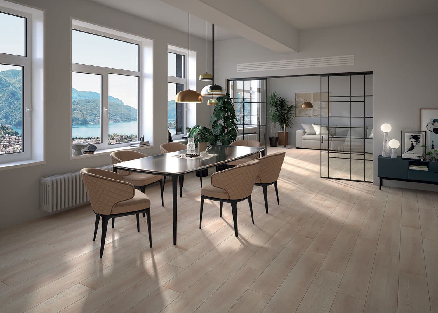 ALFA LUX Wooder Esszimmer Holzoptik Fliesen Feinsteinzeug