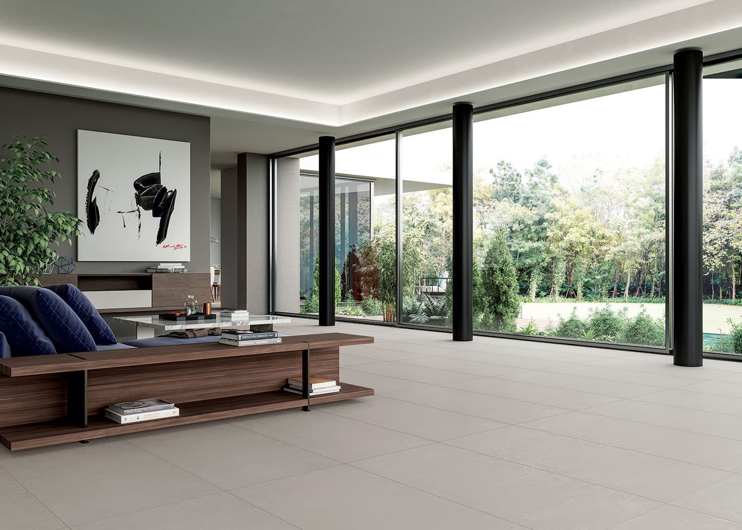 Alfa Betonoptik Fliesen bei HÜTO Fliesen & Natursteine Thomas Hübner Fachberatung 3D Planung Stilberatung