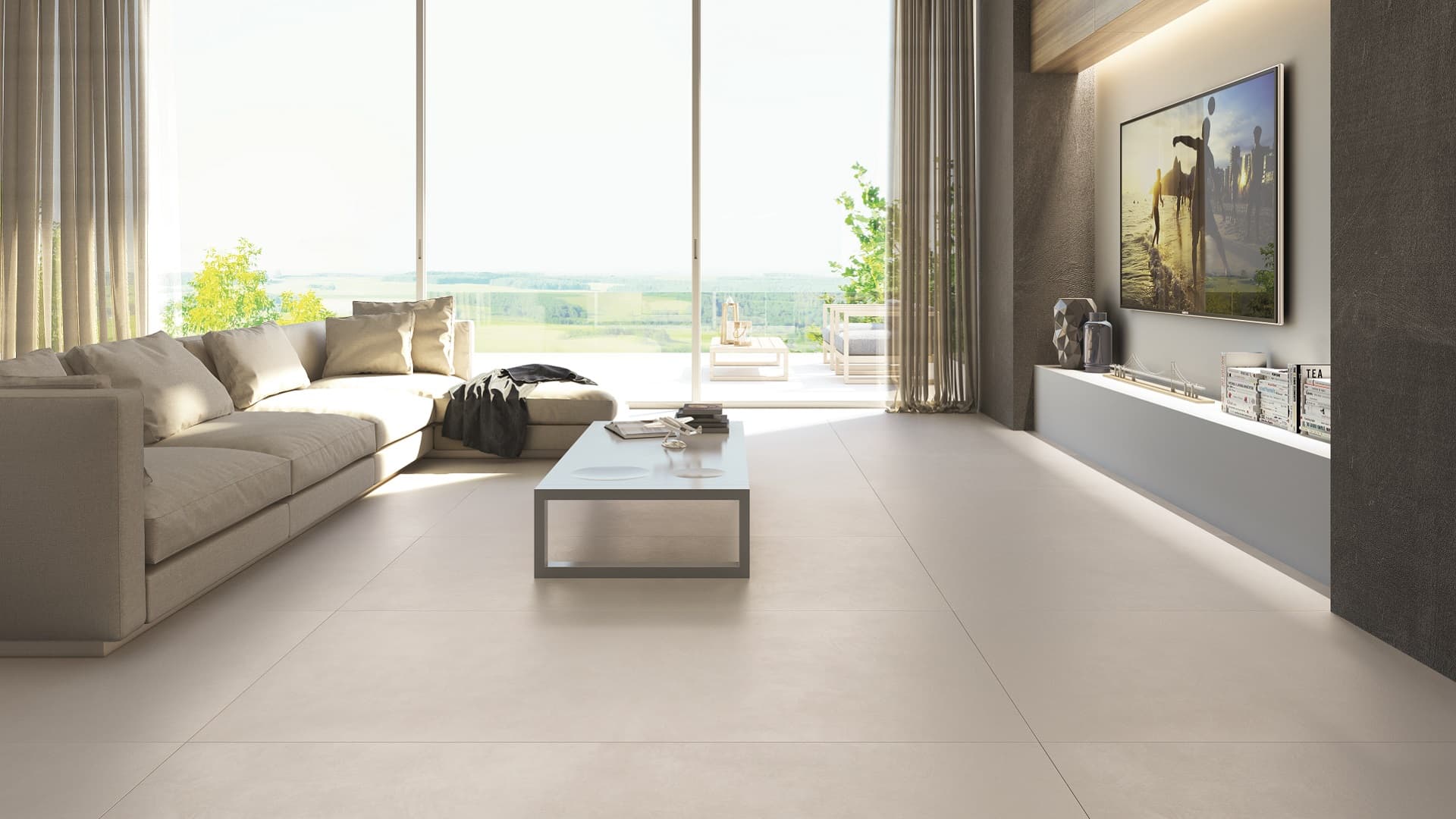 Alfa Betonoptik Fliesen bei HÜTO Fliesen & Natursteine Thomas Hübner Fachberatung 3D Planung Stilberatung