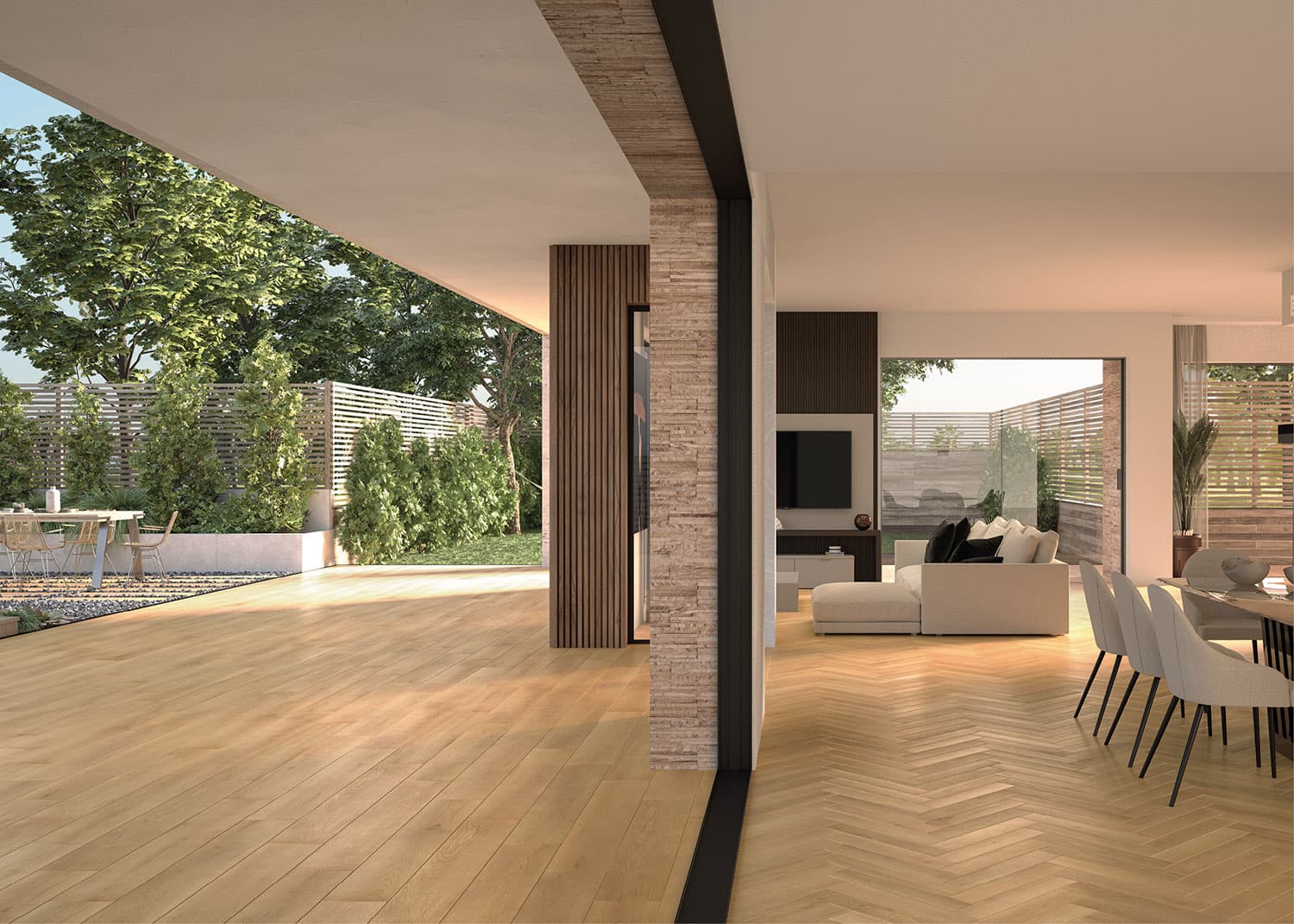 Terrassenplatten Holzoptik Garten Poolbereich mit HÜTO Thomas Hübner Fliesen & Natursteine auf höchstem Niveau in Memmingen mit Farb- & Stilberatung